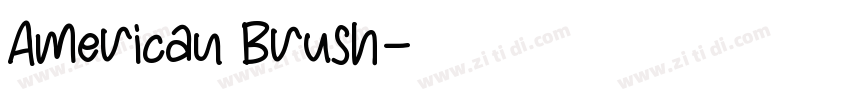 American Brush字体转换